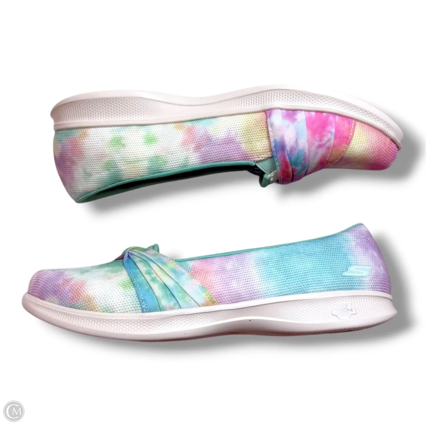 Shoes Flats By Skechers In Rainbow Print, Size: 10