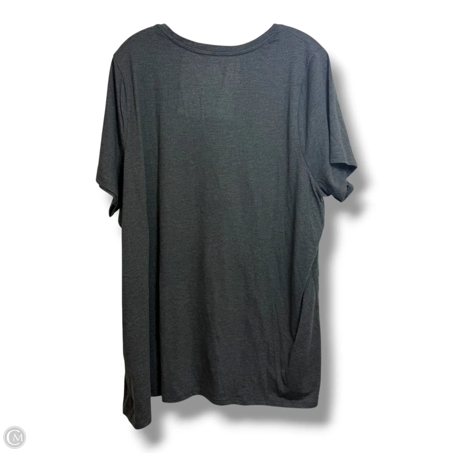 Top Short Sleeve By Lane Bryant In Grey, Size: 2x