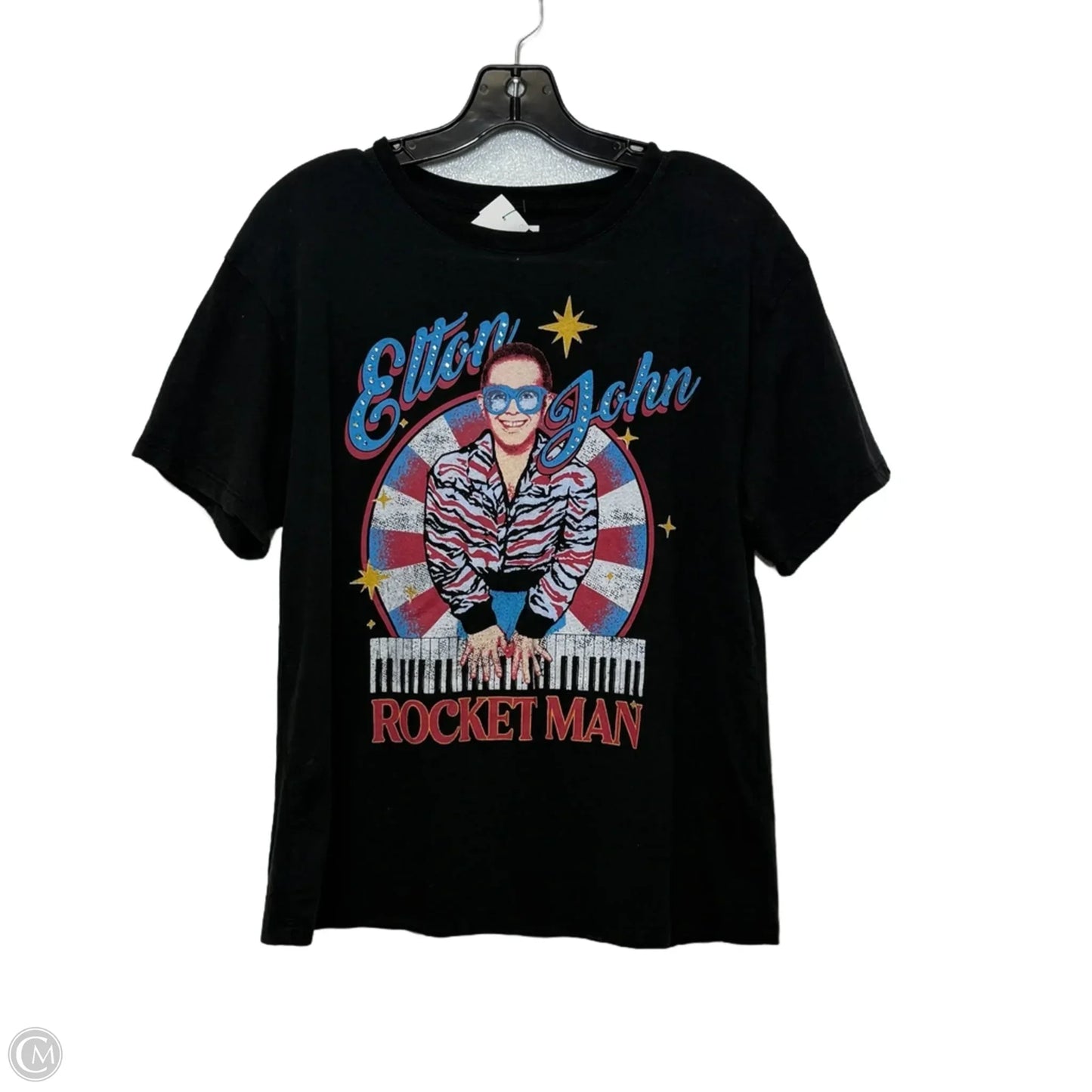 Top Short Sleeve Basic By Cmf In Black, Size: S