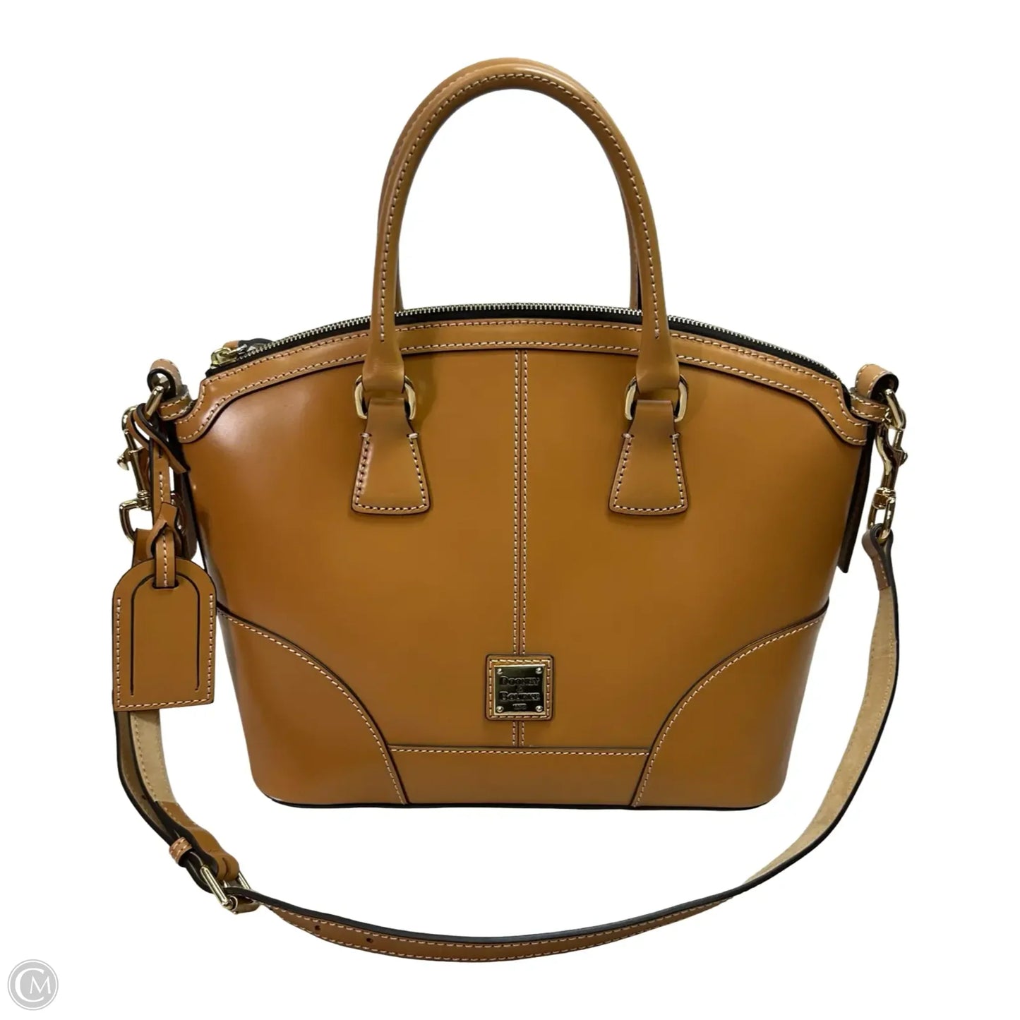 Domed Satchel Handbag Designer By Dooney And Bourke, Size: Medium