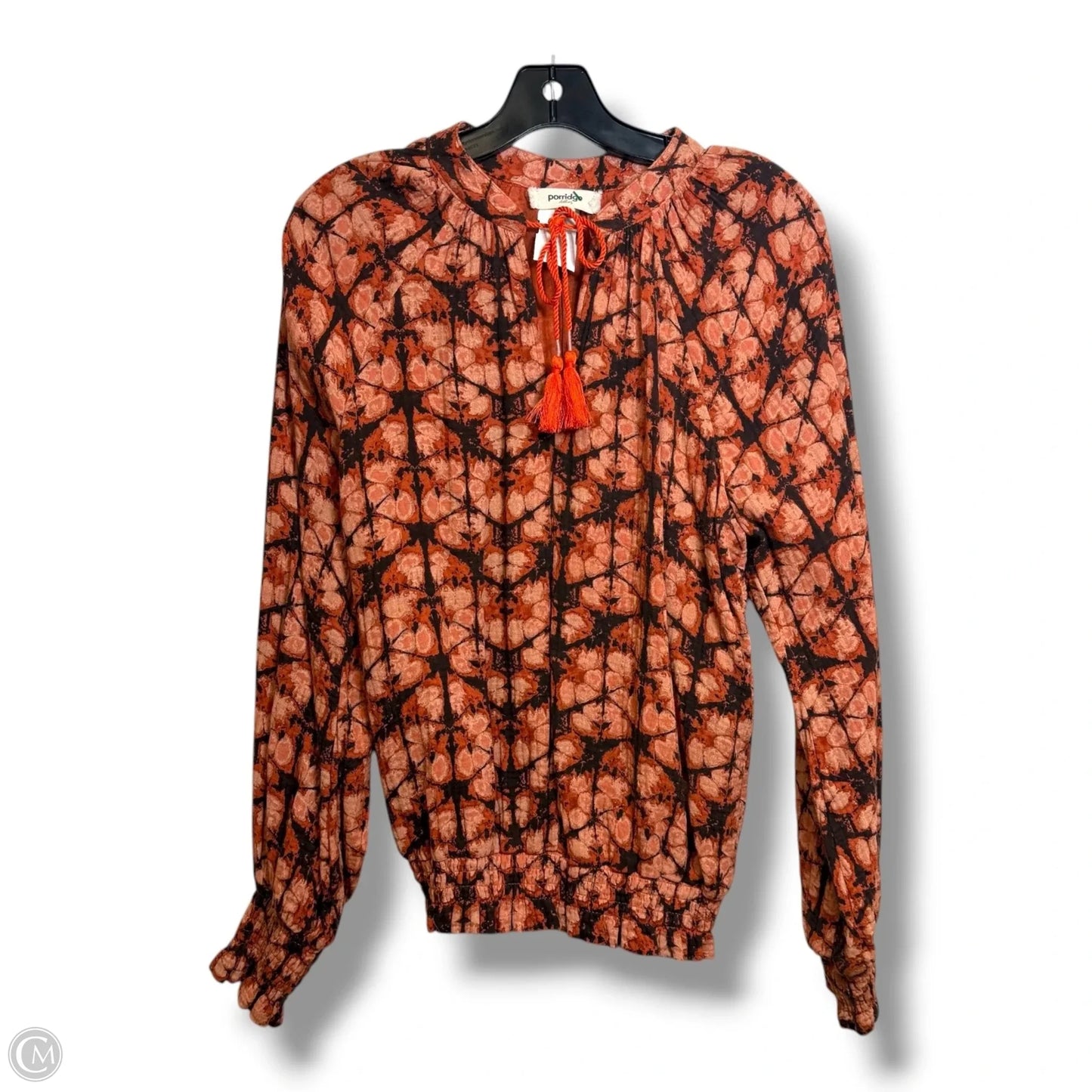 Top Long Sleeve By Porridge In Orange, Size: S