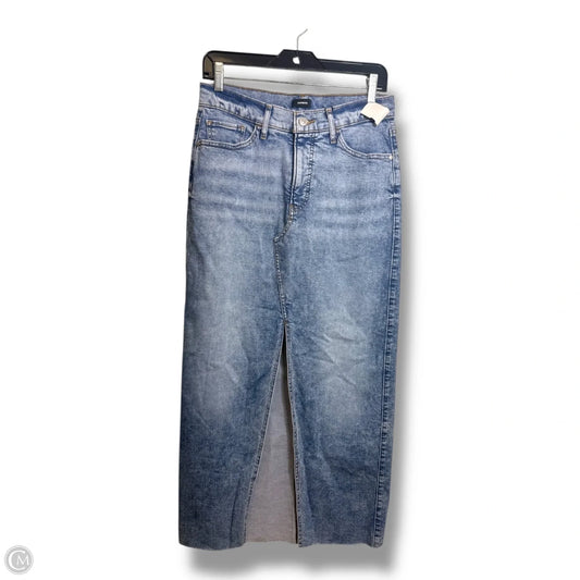 Skirt Maxi By Express In Blue Denim, Size: 8