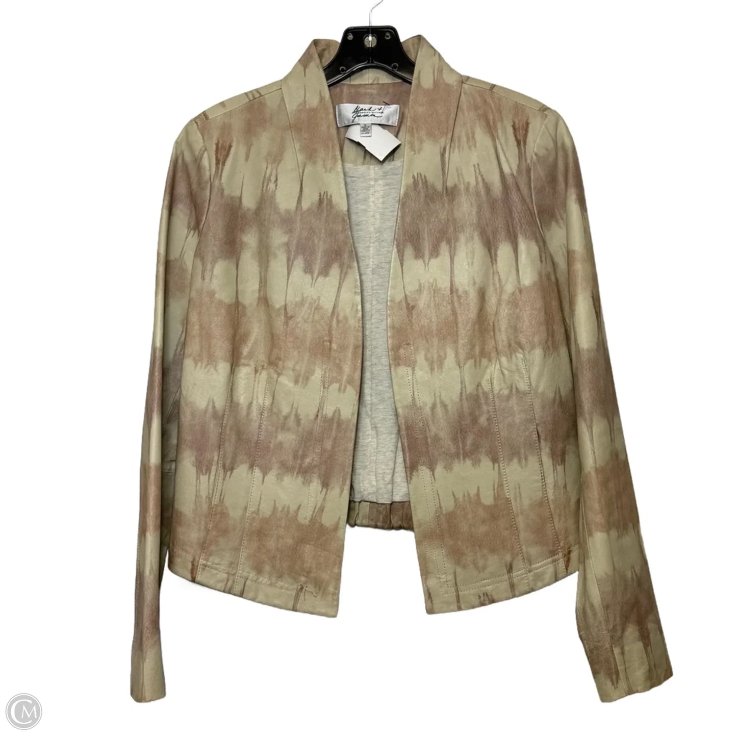Blazer By Badgley Mischka In Beige, Size: M