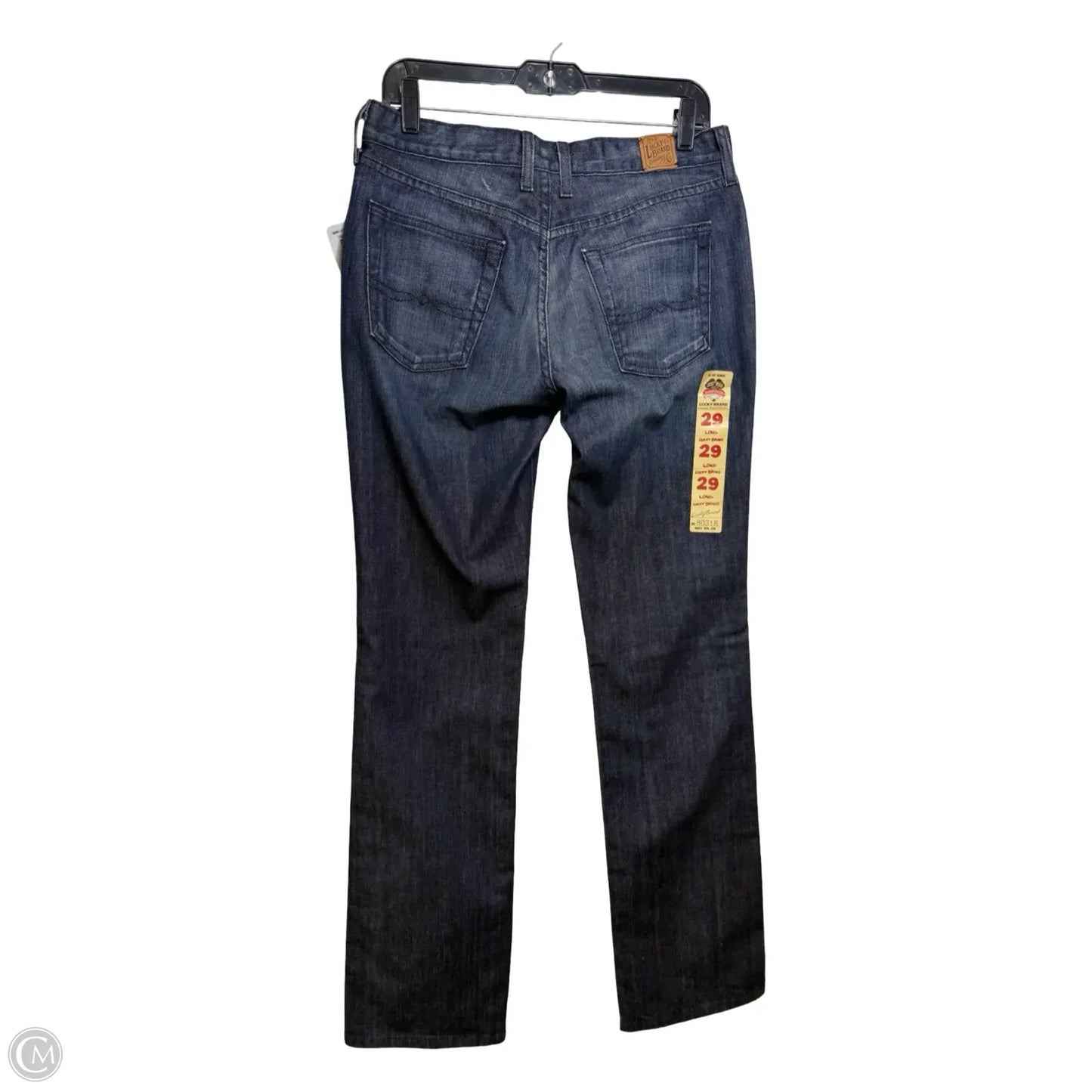 Jeans Straight By Lucky Brand In Blue Denim, Size: 8