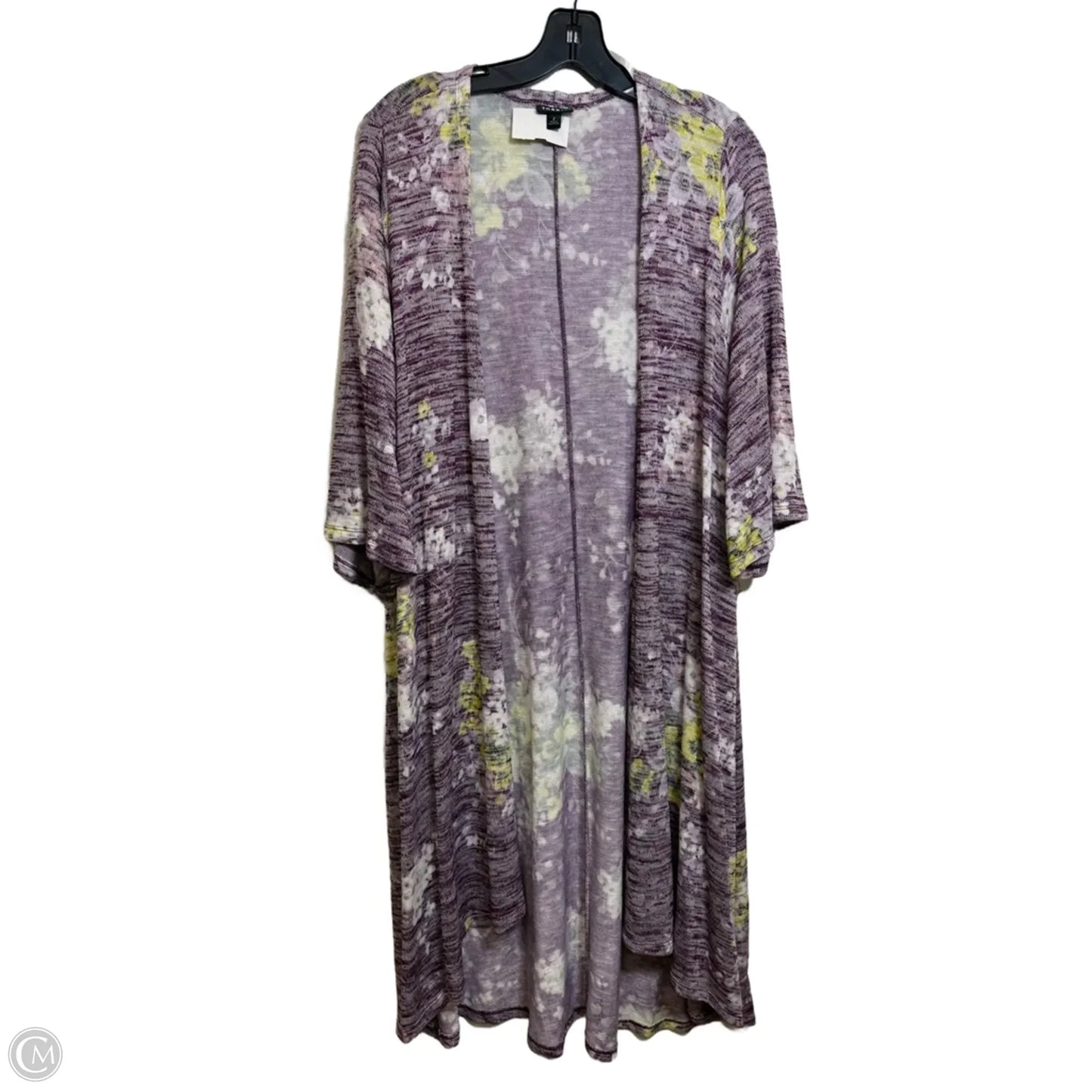 Cardigan By Torrid In Floral Print, Size: 2x