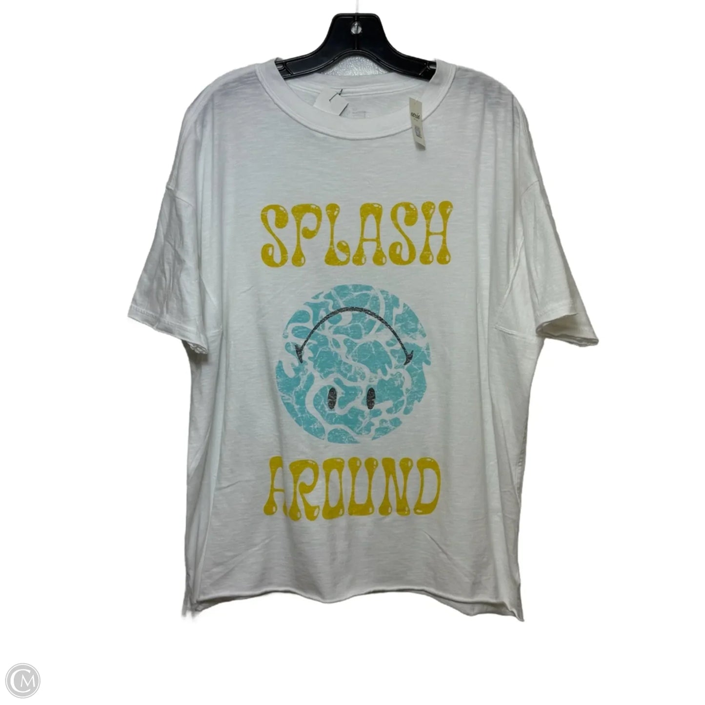 Top Short Sleeve By Aerie In White, Size: S