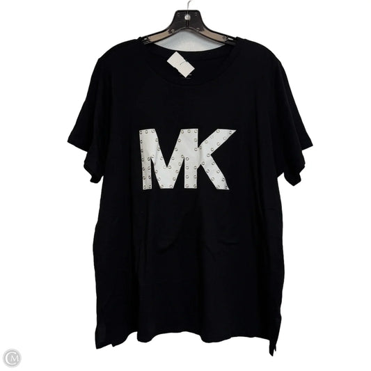Top Short Sleeve Basic By Michael By Michael Kors In Black, Size: 2x
