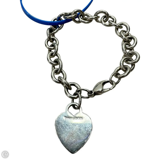 Return to Tiffany sterling silver heart tag charm bracelet Luxury Designer By Tiffany And Company