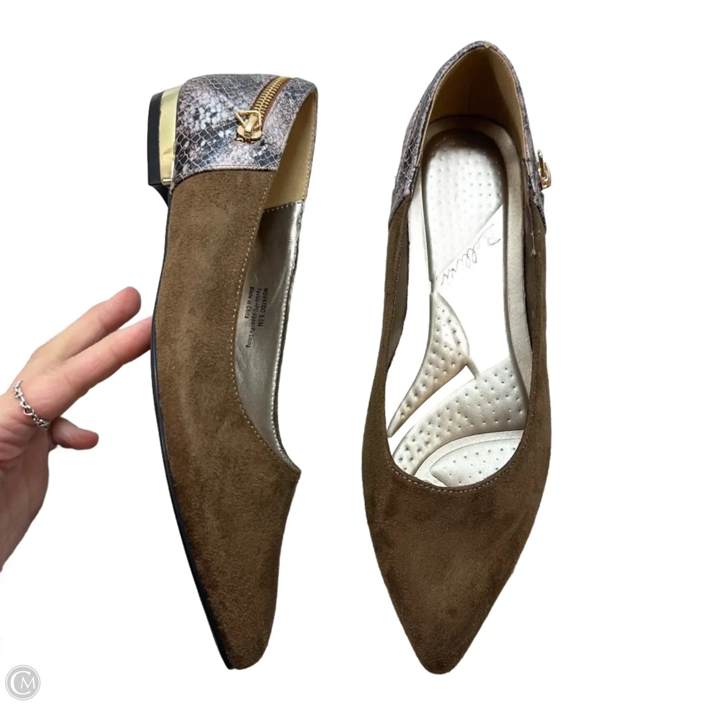 Shoes Flats By Bellini In Brown, Size: 8.5