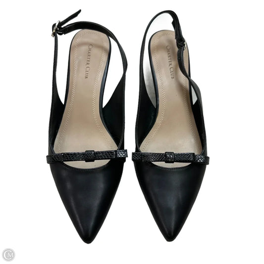 Shoes Heels Kitten By Charter Club In Black, Size: 8.5