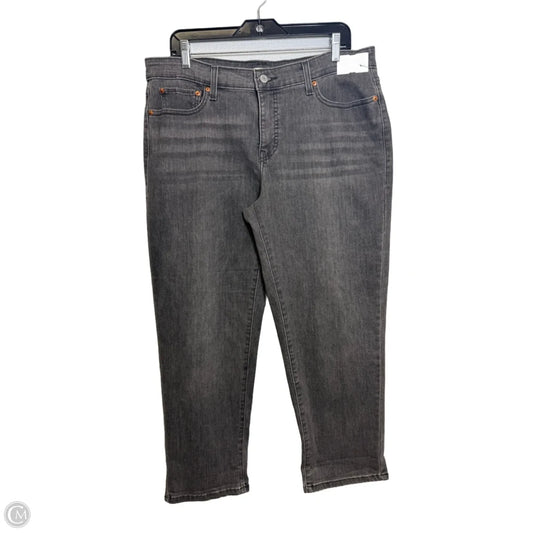 Jeans Boyfriend By Levis In Grey, Size: 16