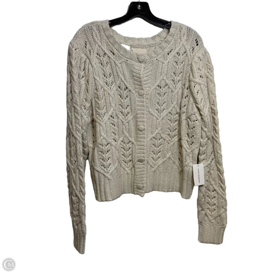 Cardigan By Lucky Brand In Ivory, Size: Xxl