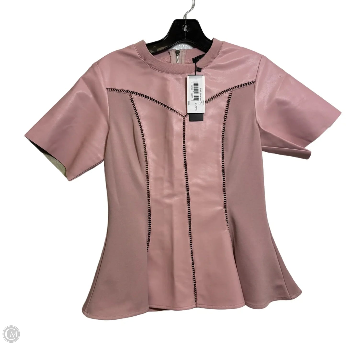 Top Short Sleeve By Gracia In Pink, Size: S