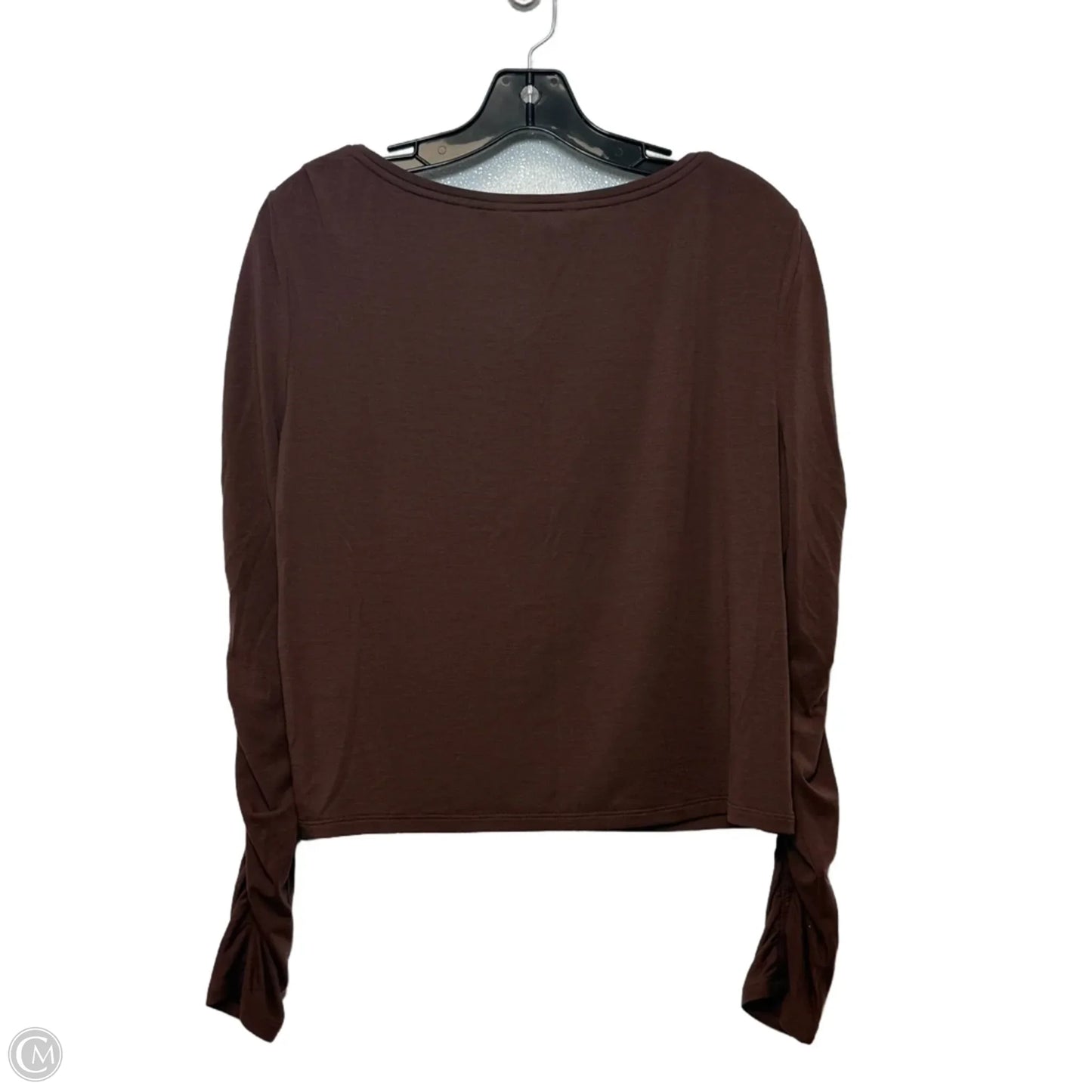 Athletic Top Long Sleeve Crewneck By Athleta In Brown, Size: L