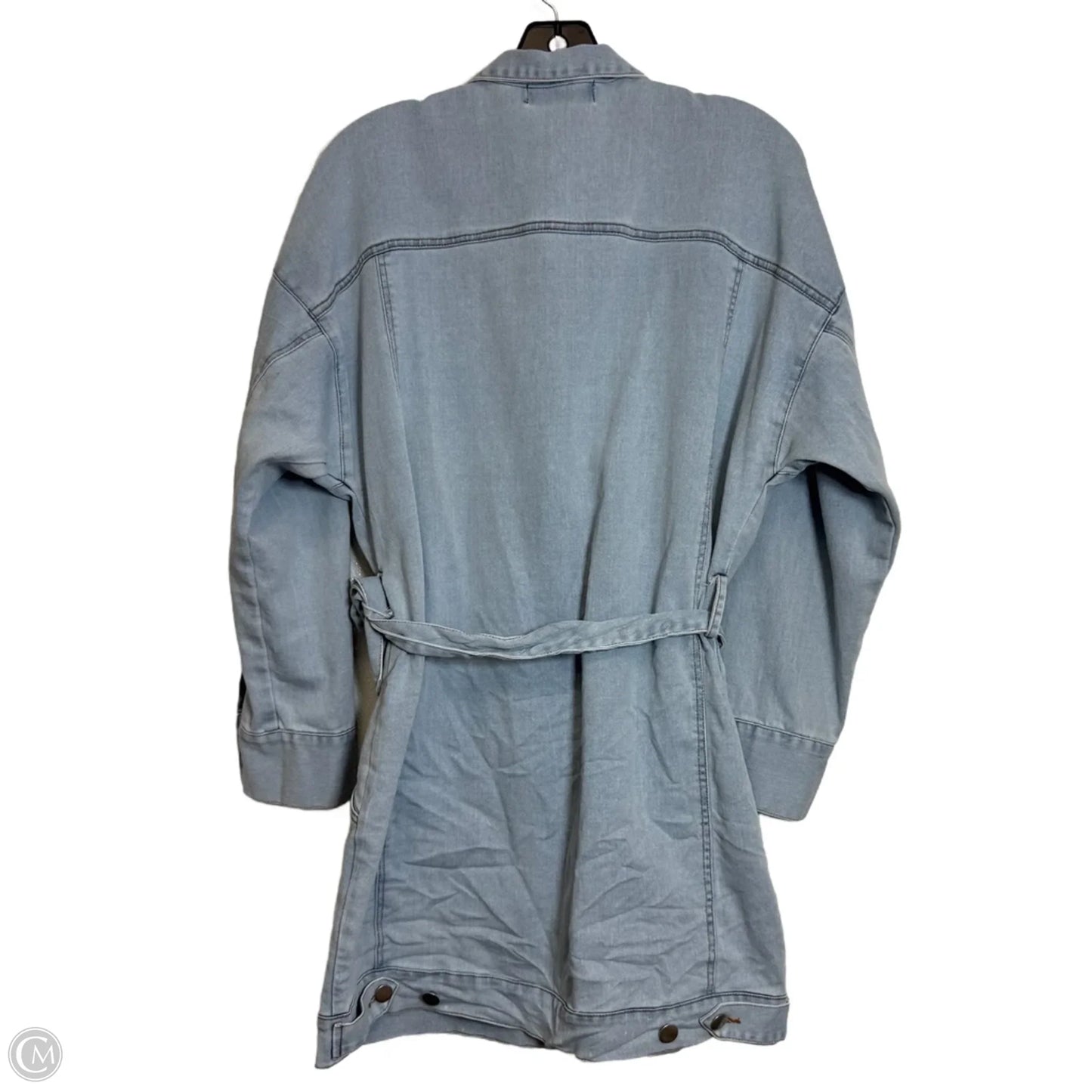 Dress Casual Short By Petal & Pup In Blue Denim, Size: M