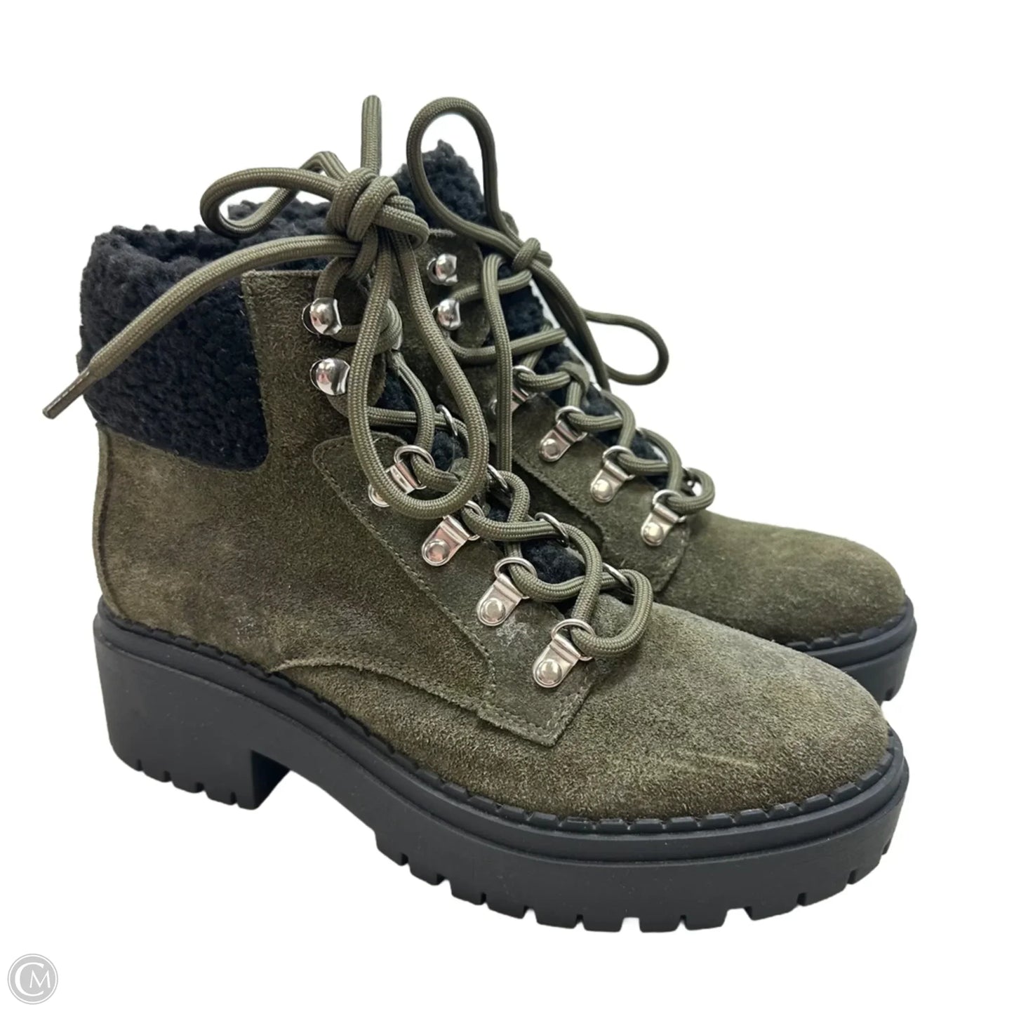 Boots Hiking By Marc Fisher In Green, Size: 6.5