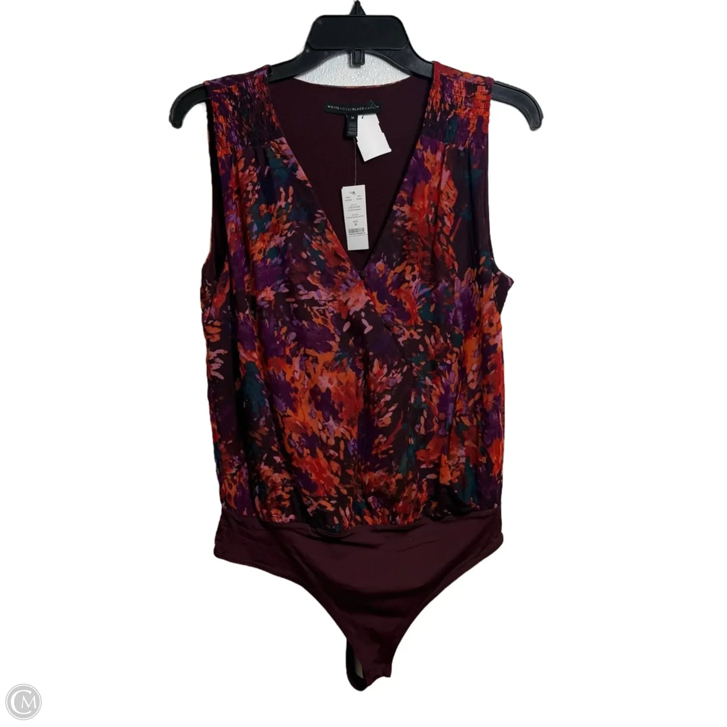 Bodysuit By White House Black Market In Maroon, Size: M