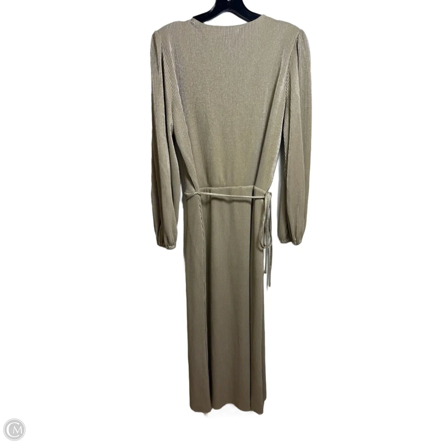 Dress Party Midi By Ann Taylor In Gold, Size: L