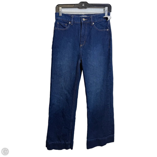 Jeans Wide Leg By Loft In Blue Denim, Size: 0