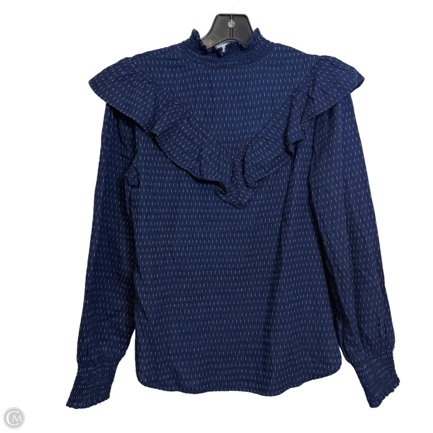 Top Long Sleeve By Loft In Navy, Size: Xs