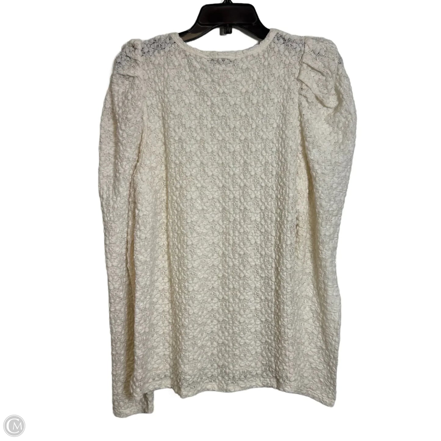 Top Long Sleeve By Loft In Ivory, Size: Xlp