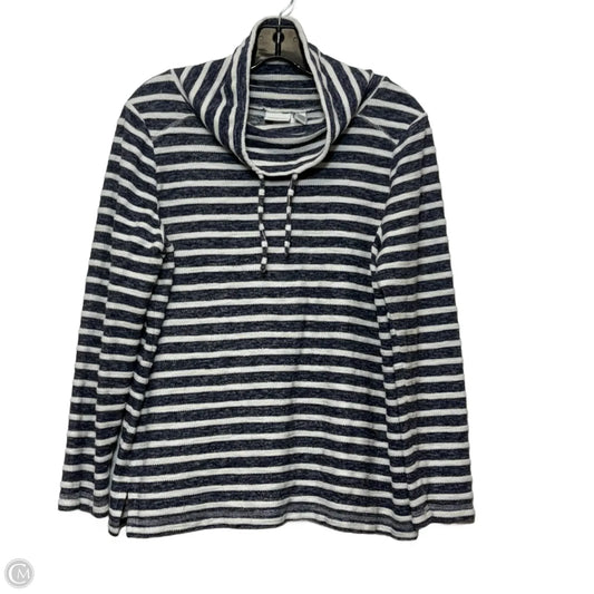Top Long Sleeve By Chicos In Striped Pattern, Size: L