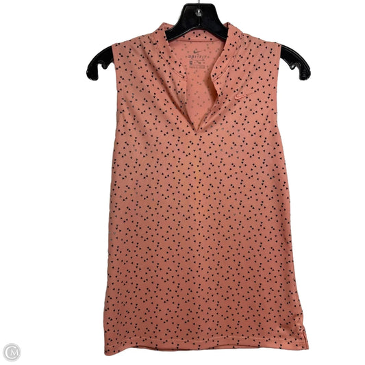 Athletic Tank Top By Nike Apparel In Peach, Size: Xs