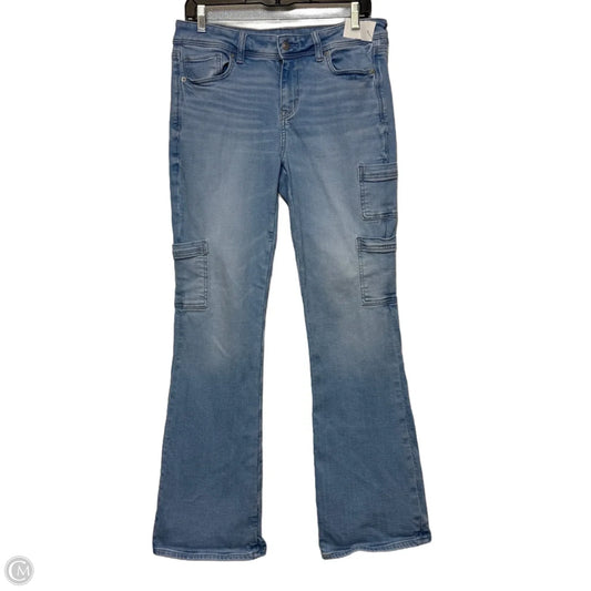 Kick boot Jeans Straight By American Eagle In Blue Denim, Size: 8