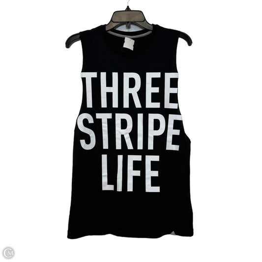 Athletic Tank Top By Adidas In Black, Size: L