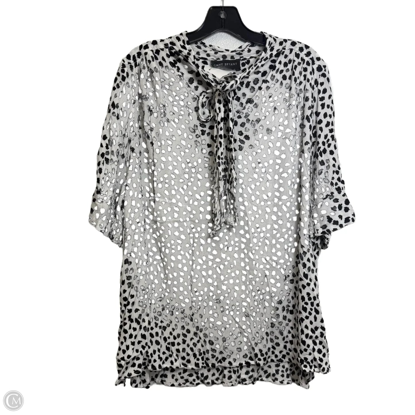 Top Short Sleeve By Lane Bryant In Animal Print, Size: 1x