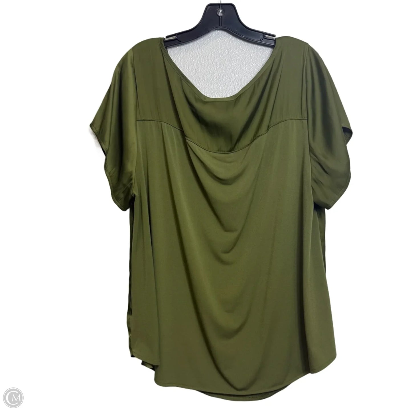 Top Short Sleeve By Lane Bryant In Green, Size: 1x