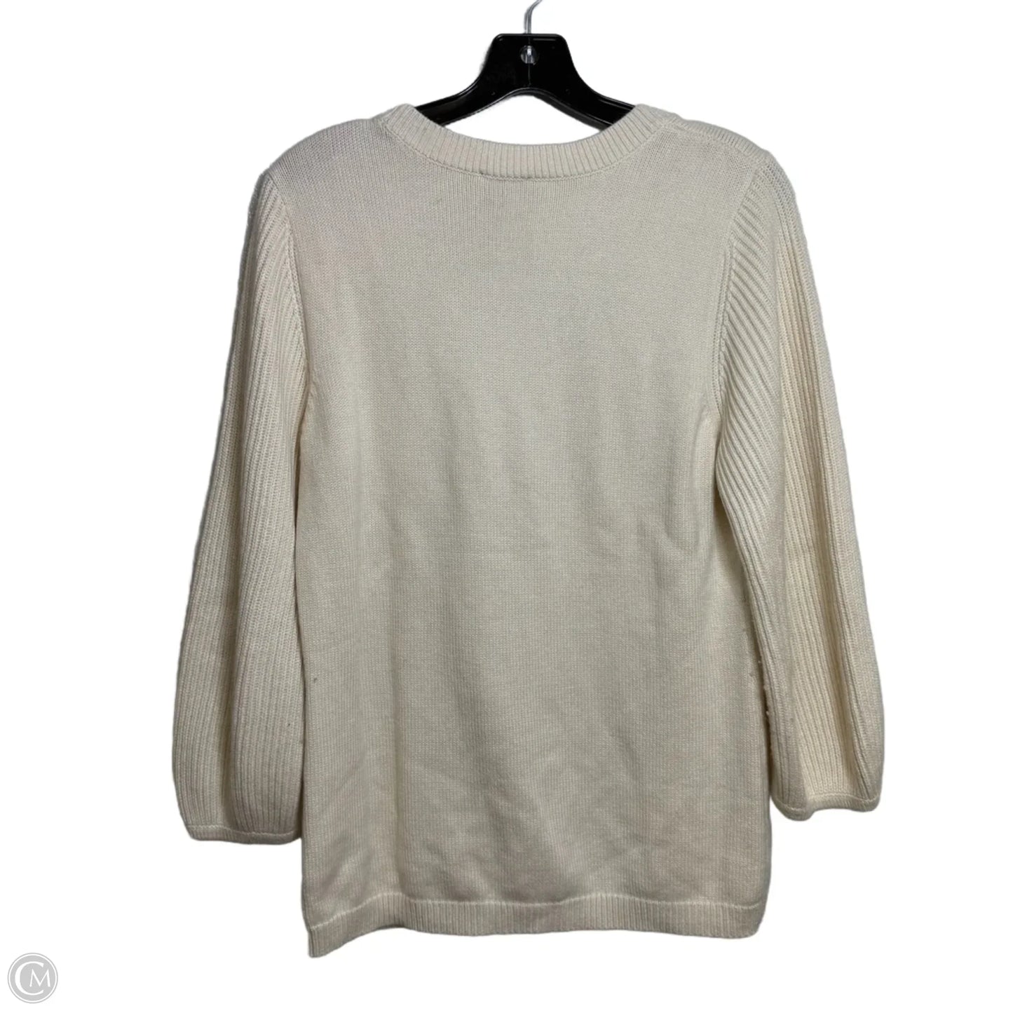 Sweater By Talbots In cream, Size: L