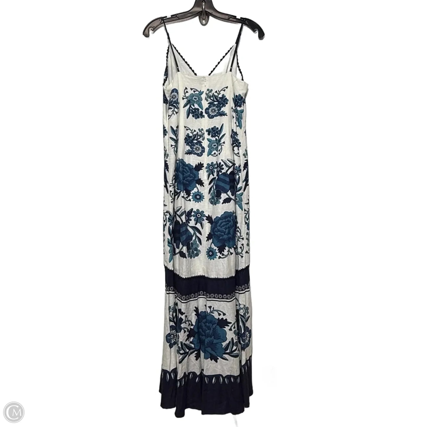 Tropical Tiles maxi dress Casual Midi By Farm Rio In Blue, Size: M