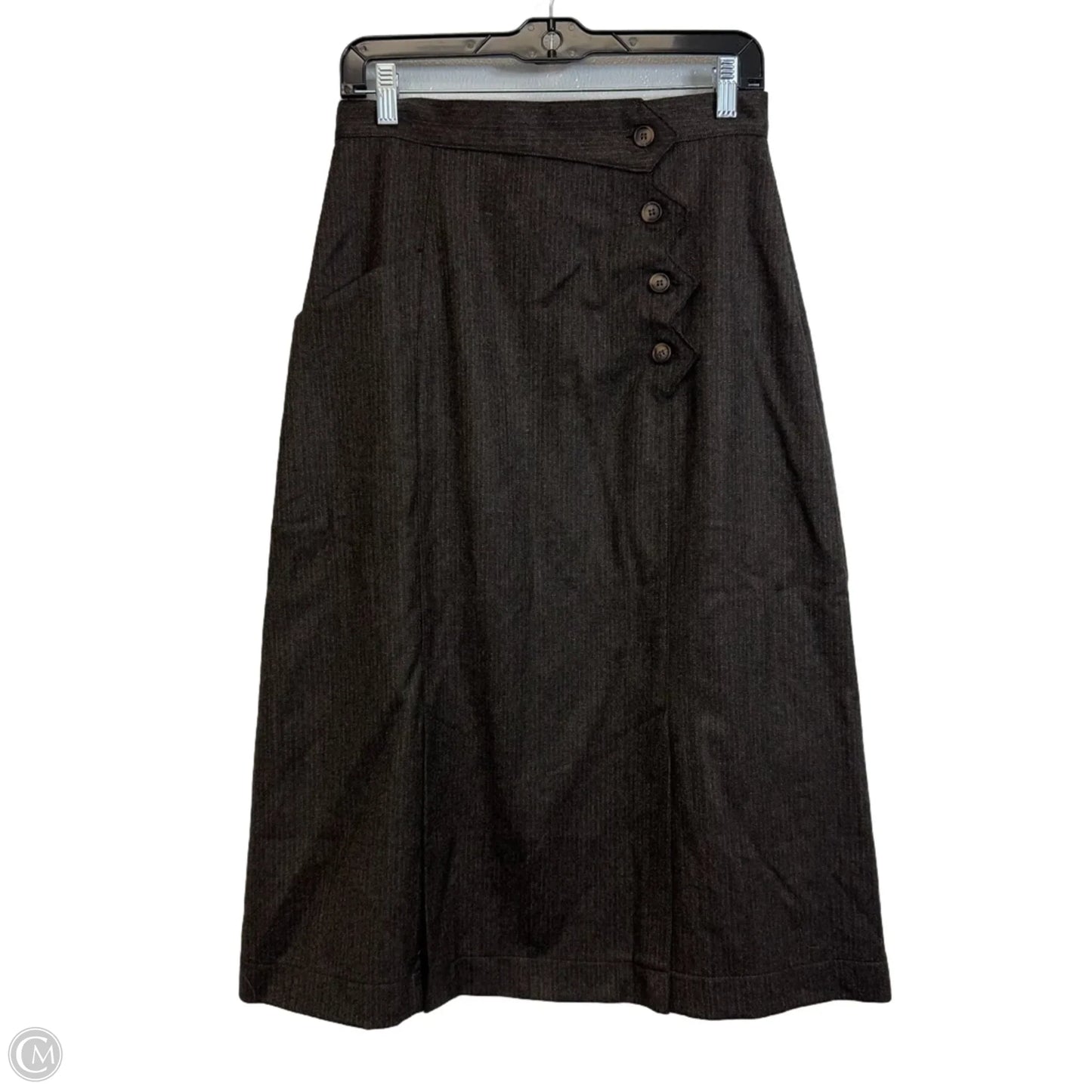 Skirt Midi By Clothes Mentor In Brown, Size: 8