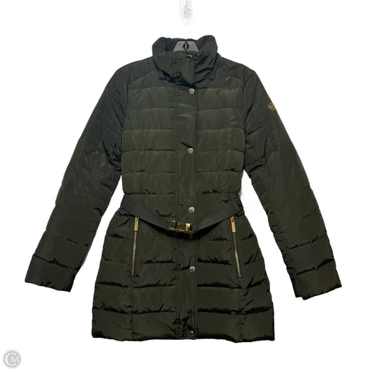 Coat Puffer & Quilted By Michael By Michael Kors In Green, Size: Xxs