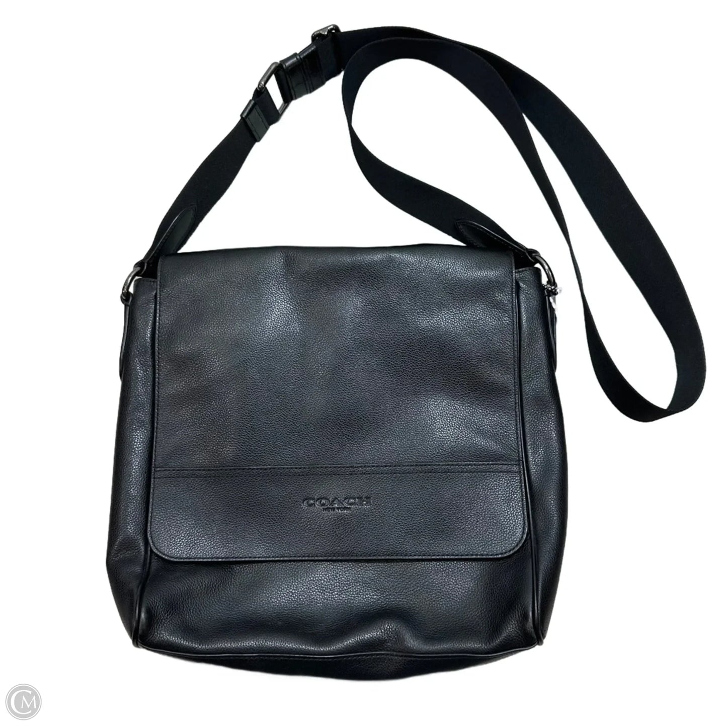 Houston map messenger leather Crossbody Designer By Coach, Size: Medium