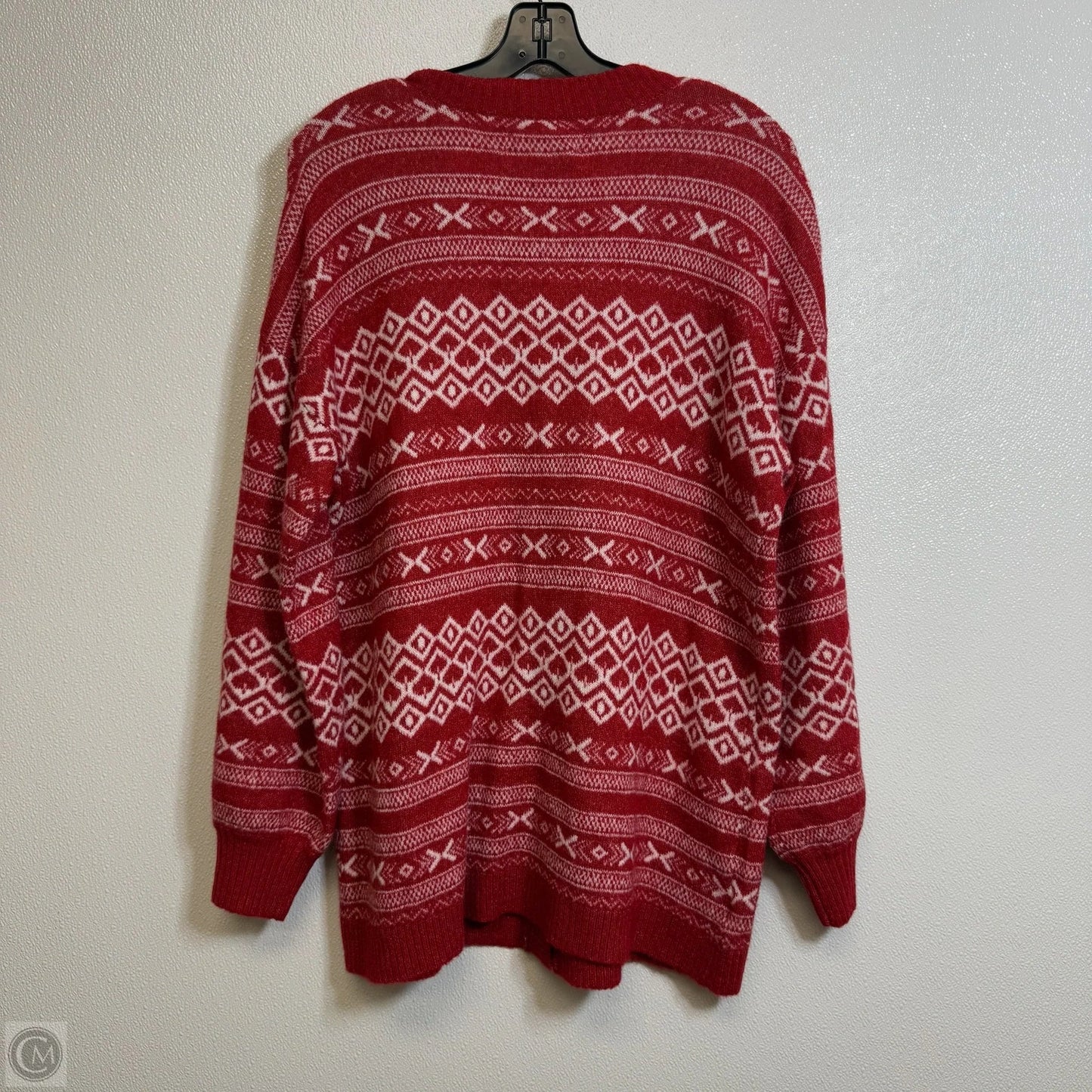 Cardigan By Loft In Red, Size: L