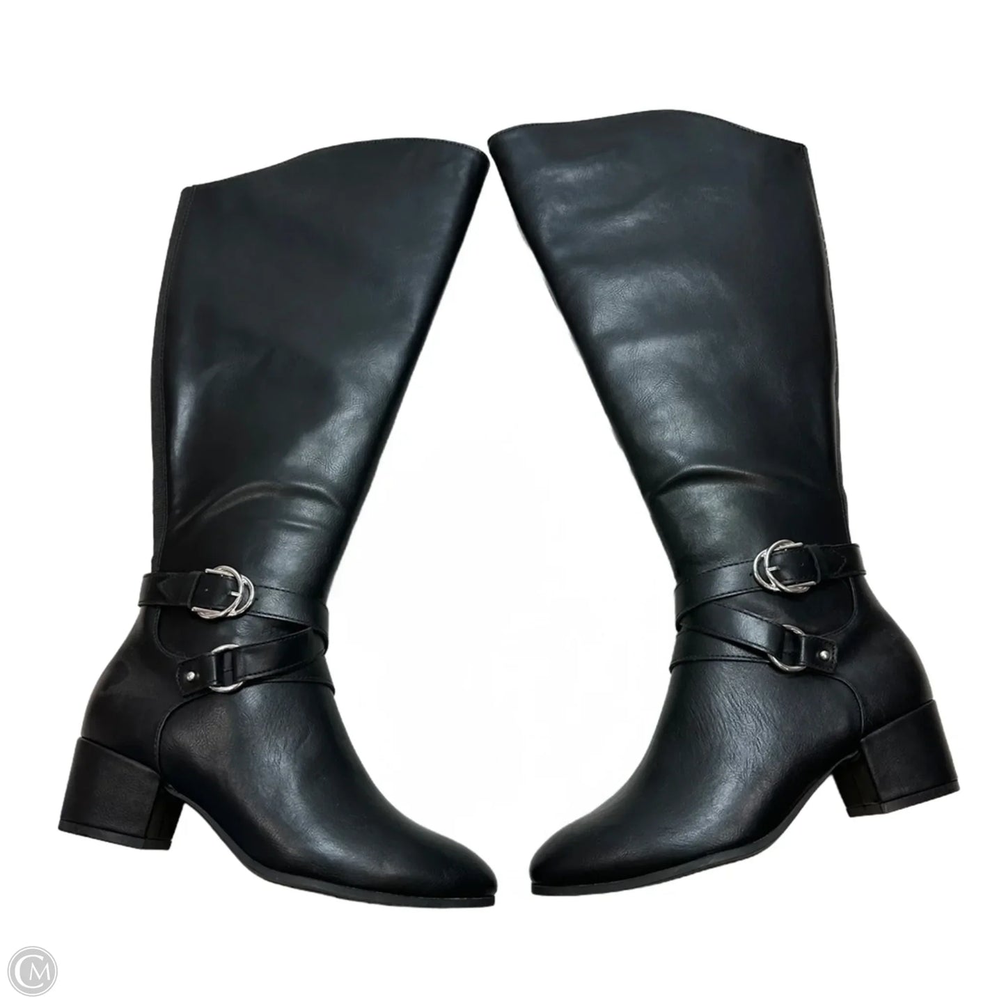 Boots Mid-calf Flats By Life Stride In Black, Size: 8