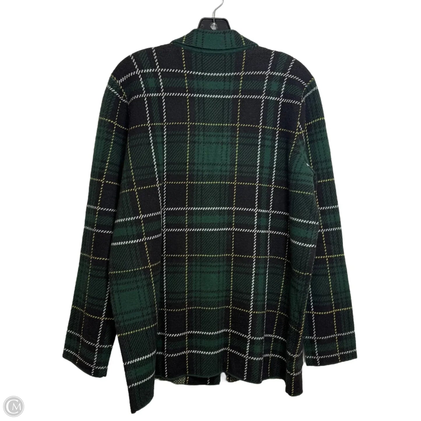 Cardigan By Ann Taylor In Plaid Pattern, Size: L