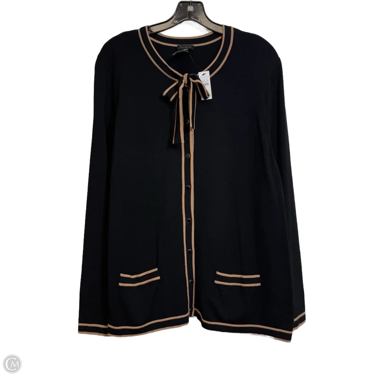 Cardigan By Talbots In Black, Size: Xl