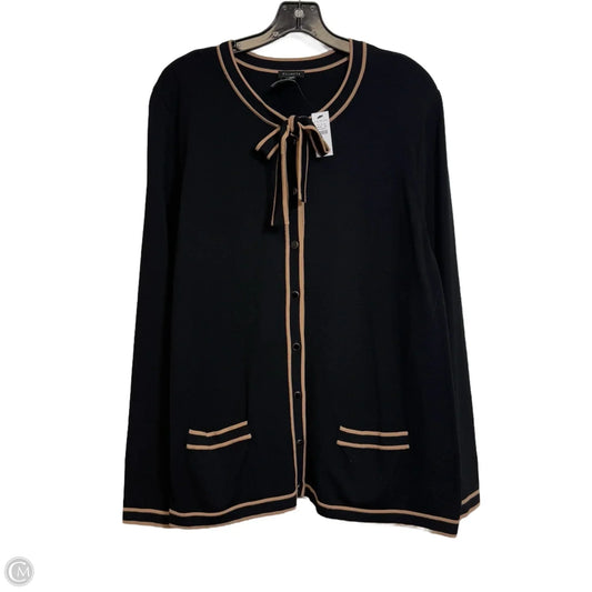 Cardigan By Talbots In Black, Size: Xl