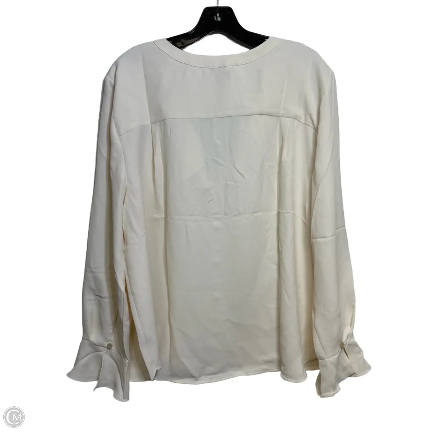 Top Long Sleeve By Loft In Ivory, Size: Xl