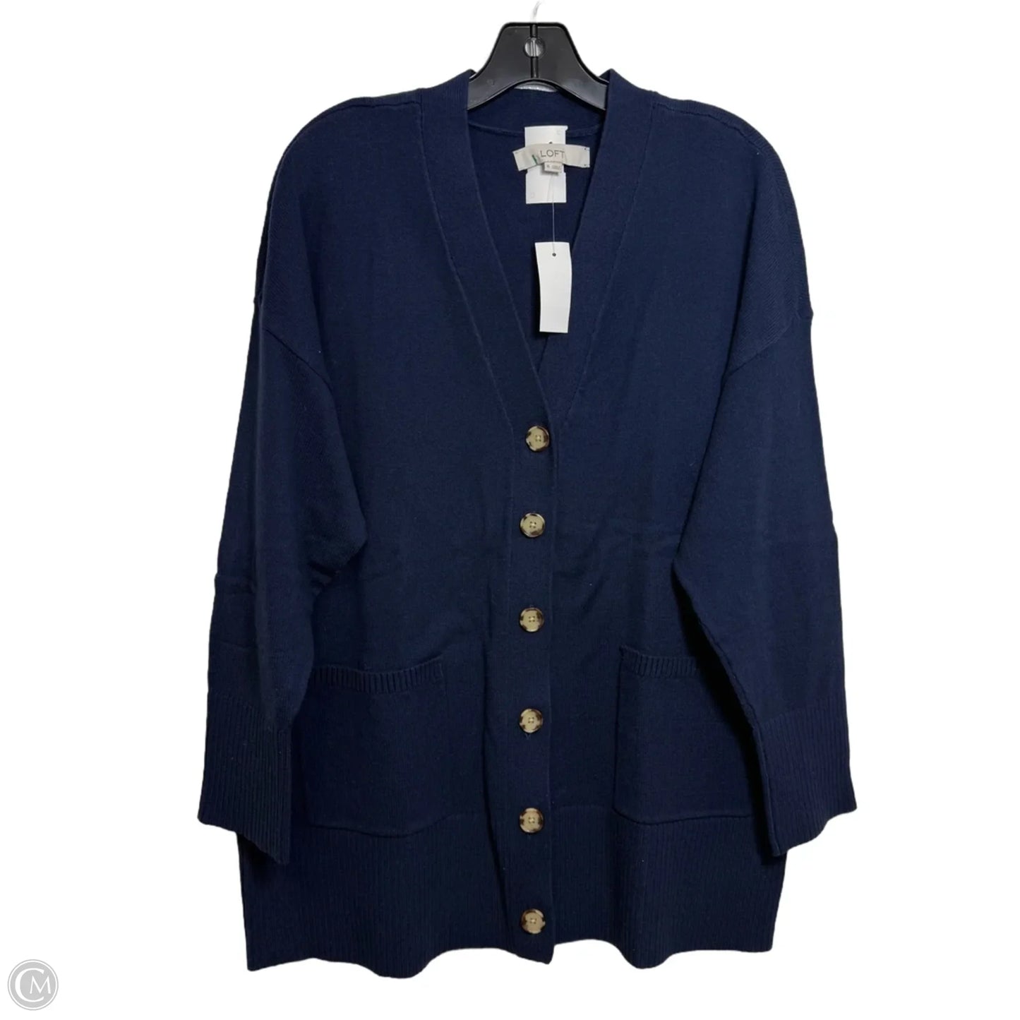 Cardigan By Loft In Navy, Size: Xl
