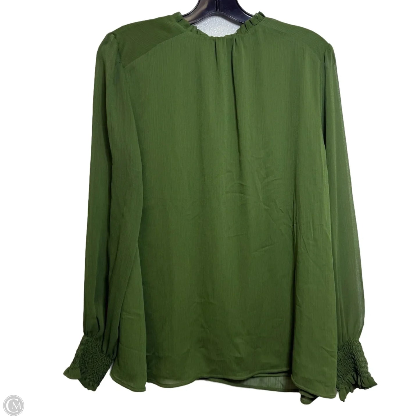 Top Long Sleeve By Loft In Green, Size: L