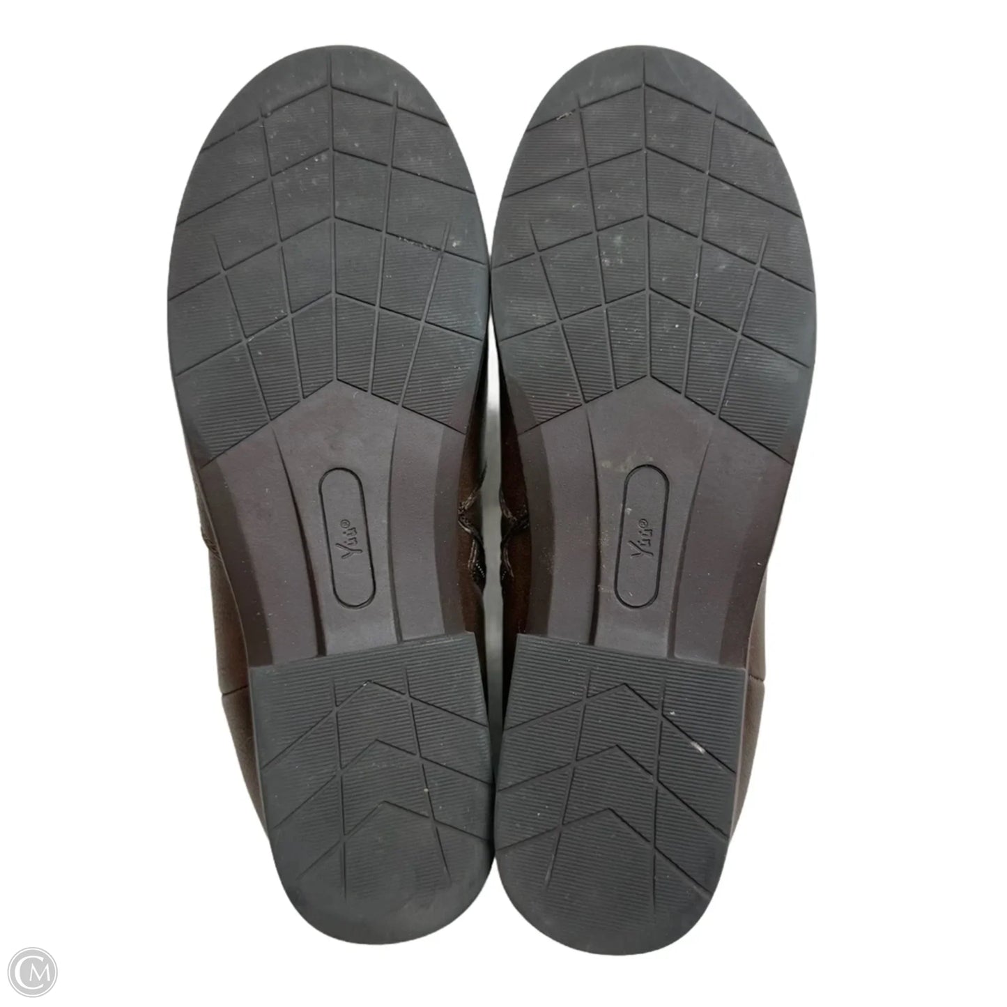 Boots Ankle Flats By Yuu Collection In Brown, Size: 8