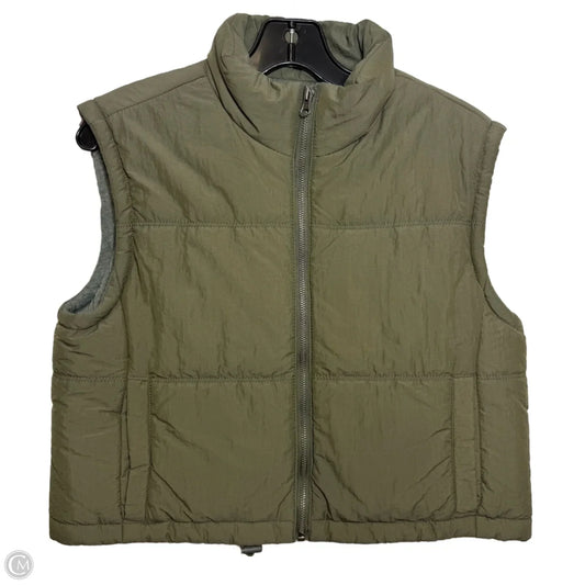Vest Puffer & Quilted By Thread And Supply In Green, Size: S