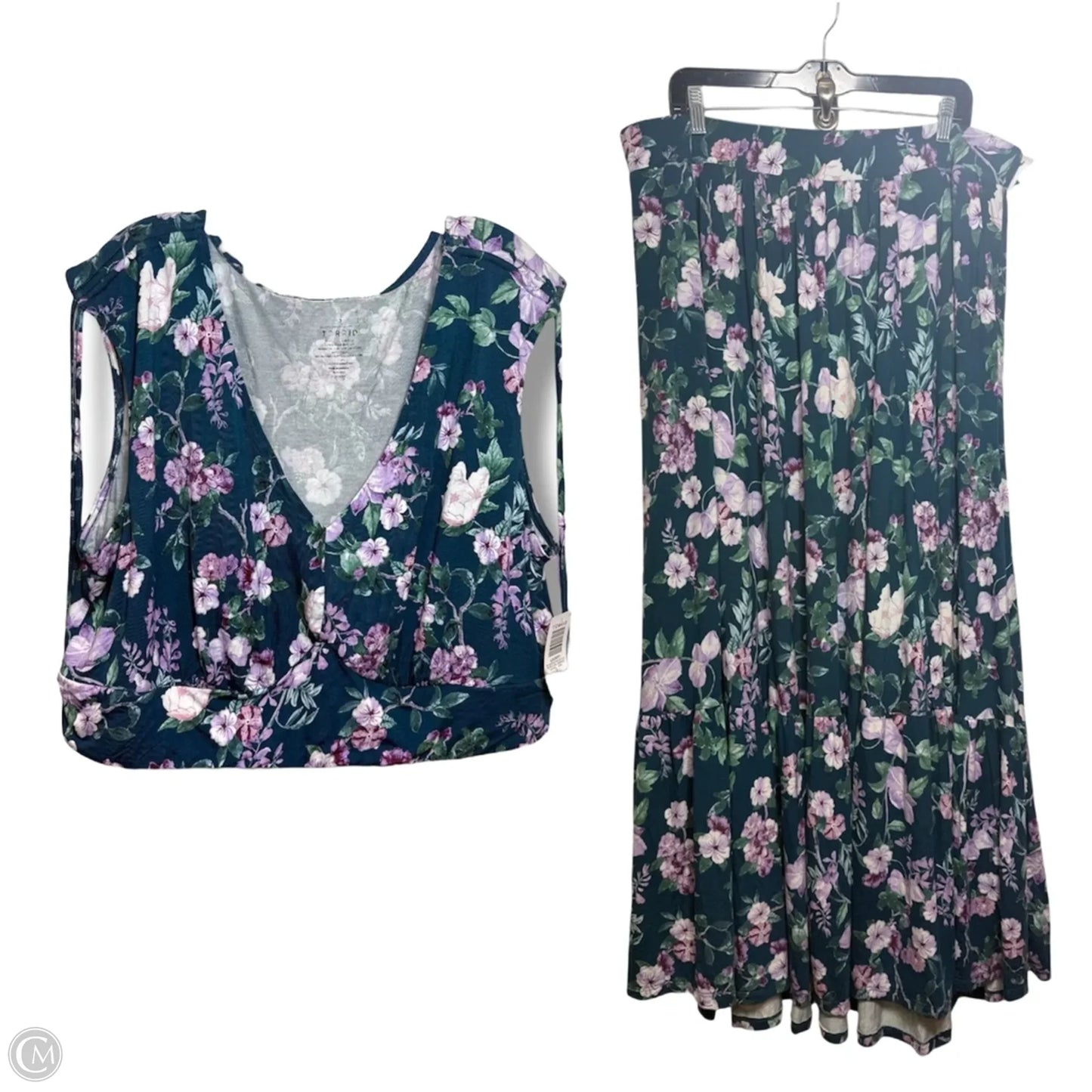 Skirt Set 2pc By Torrid In Floral Print, Size: 3x