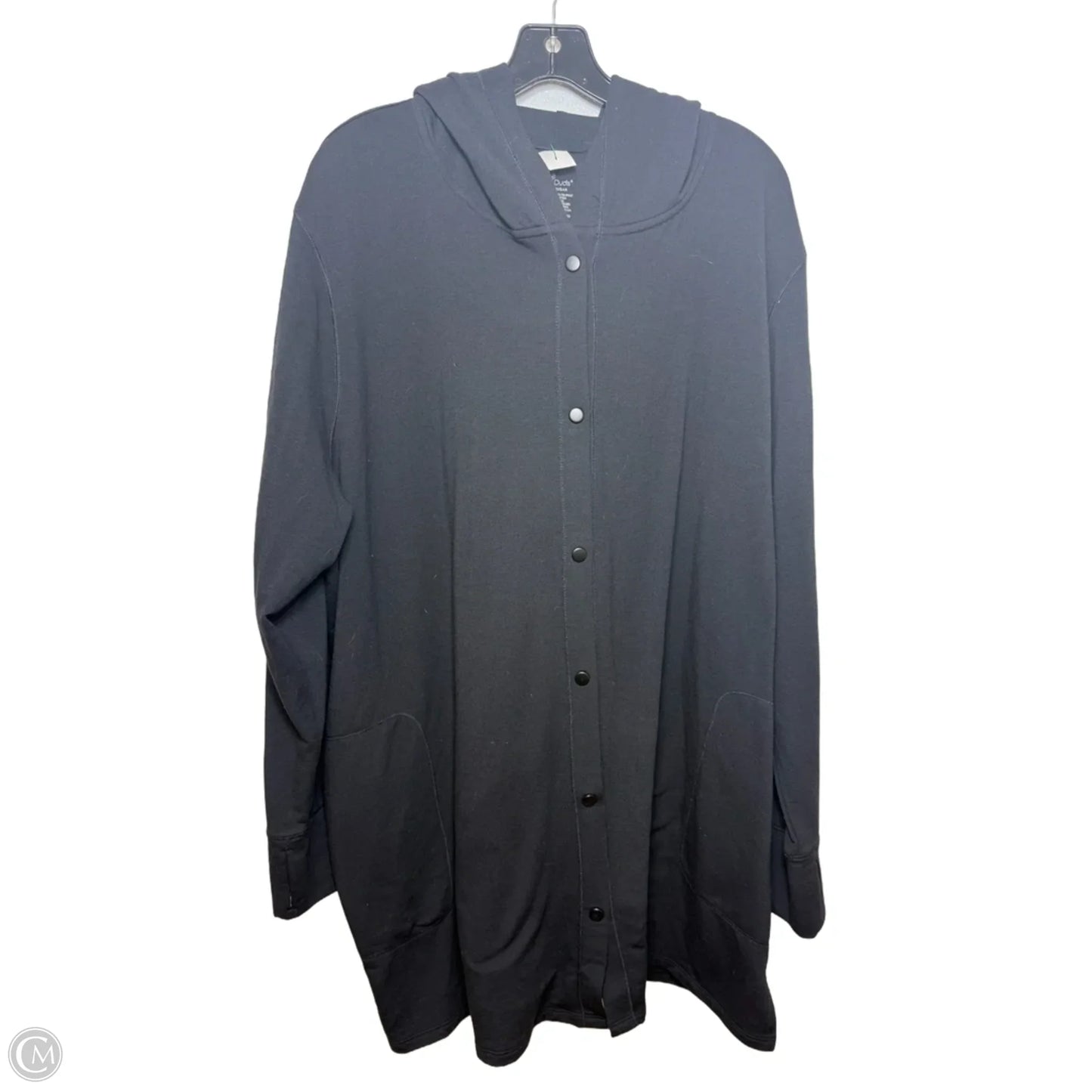 Cardigan By Cuddl Duds In Black, Size: 3x