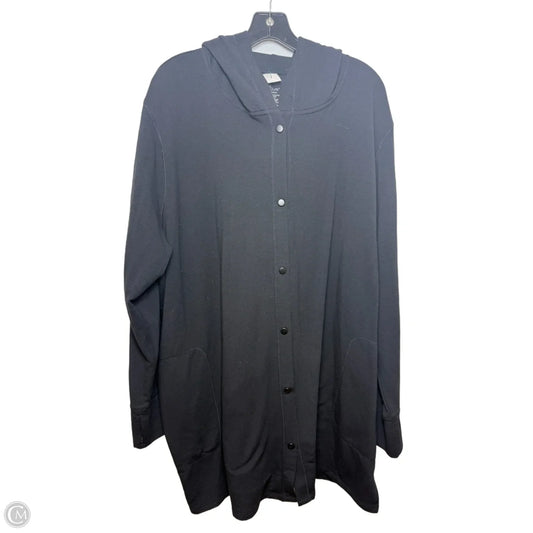 Cardigan By Cuddl Duds In Black, Size: 3x