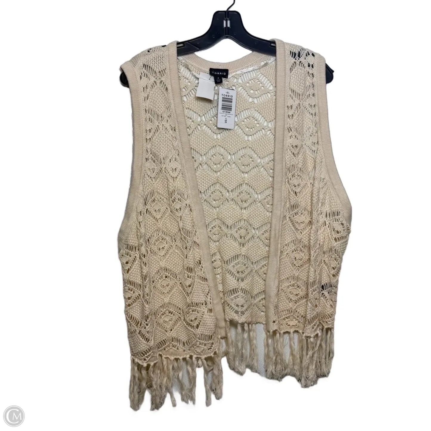 Vest Other By Torrid In Ivory, Size: 4x
